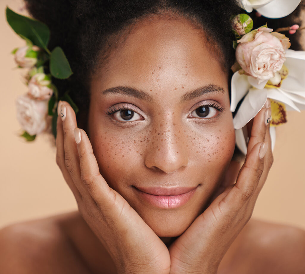 woman with beautiful skin